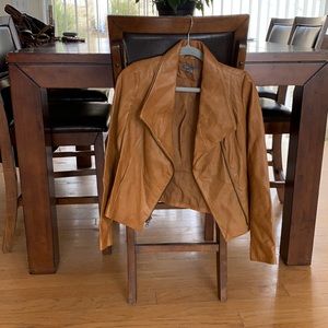 Women’s light rust brown leather Jacket